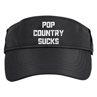 Funny Country Music Gifts Pop Country Sucks Adult Drive Performance Visor