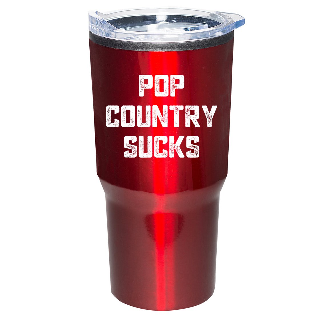 Funny Country Music Gifts Pop Country Sucks Tumbler
