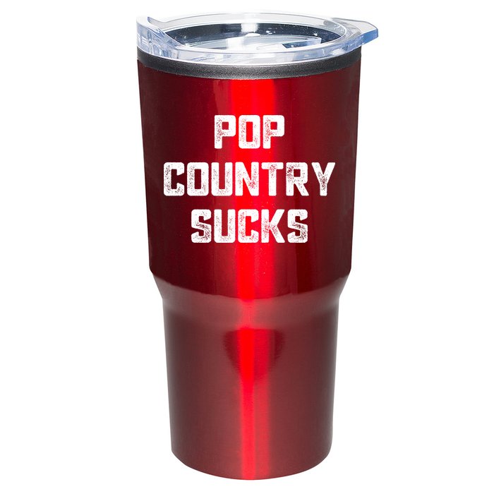 Funny Country Music Gifts Pop Country Sucks Tumbler