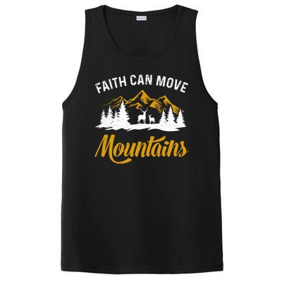 Faith Can Move Mountains Gift For Camping PosiCharge Competitor Tank