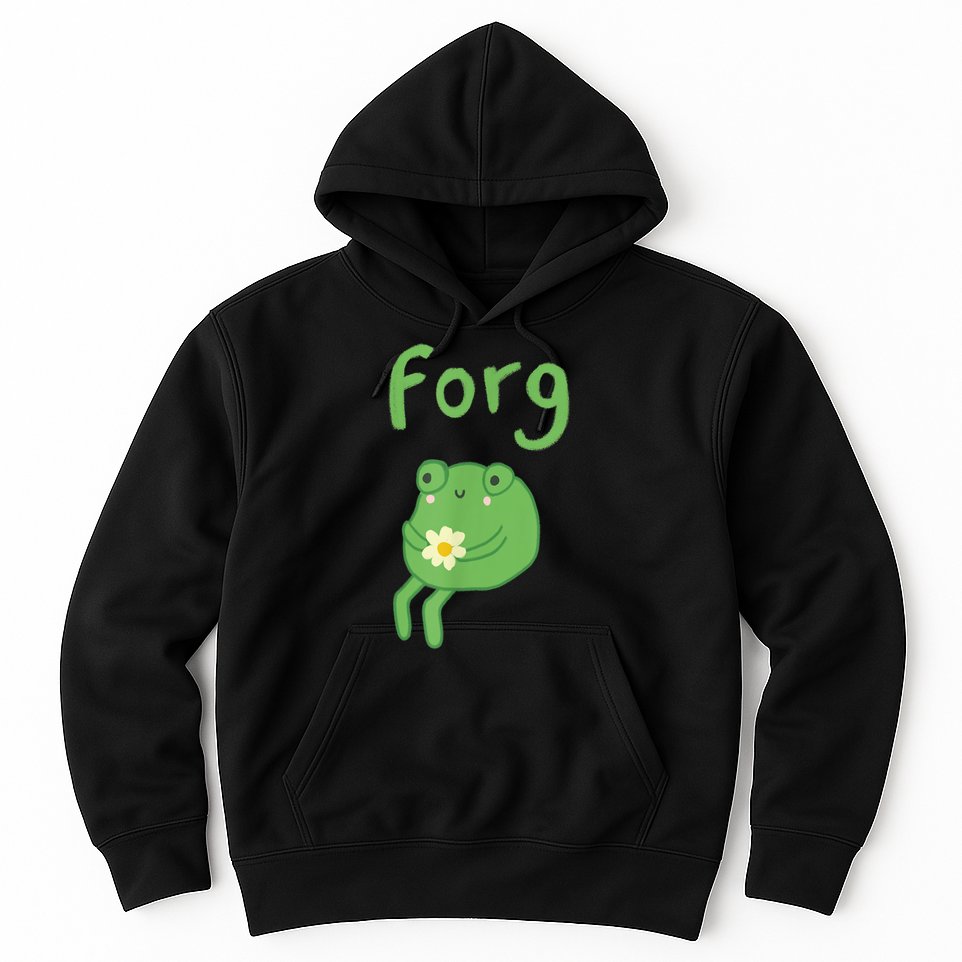 Frog Cake Meme Cute Aesthetic Forg Hoodie