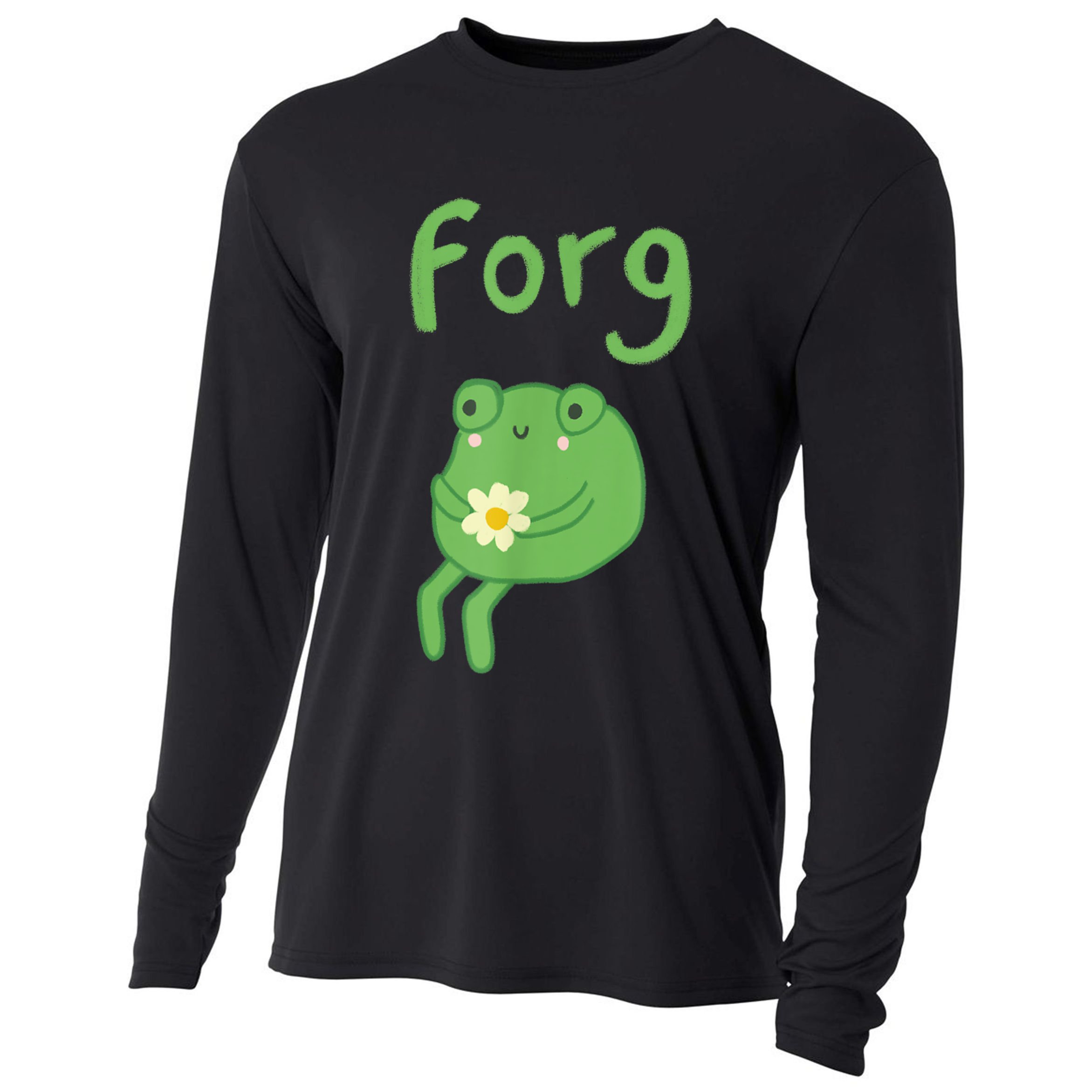 Frog Cake Meme Cute Aesthetic Forg Cooling Performance Long Sleeve Crew