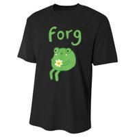 Frog Cake Meme Cute Aesthetic Forg Performance Sprint T-Shirt