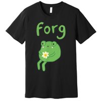 Frog Cake Meme Cute Aesthetic Forg Premium T-Shirt