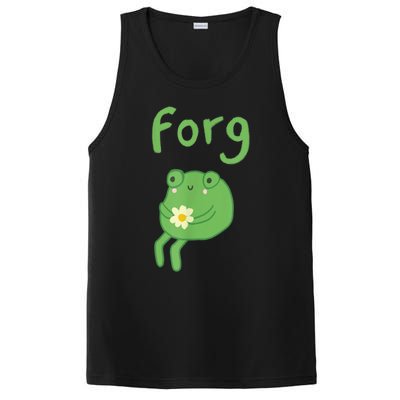 Frog Cake Meme Cute Aesthetic Forg PosiCharge Competitor Tank