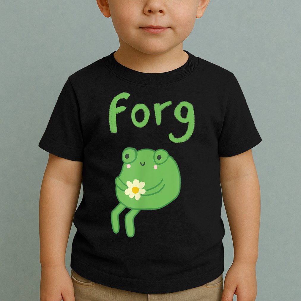 Frog Cake Meme Cute Aesthetic Forg Toddler T-Shirt