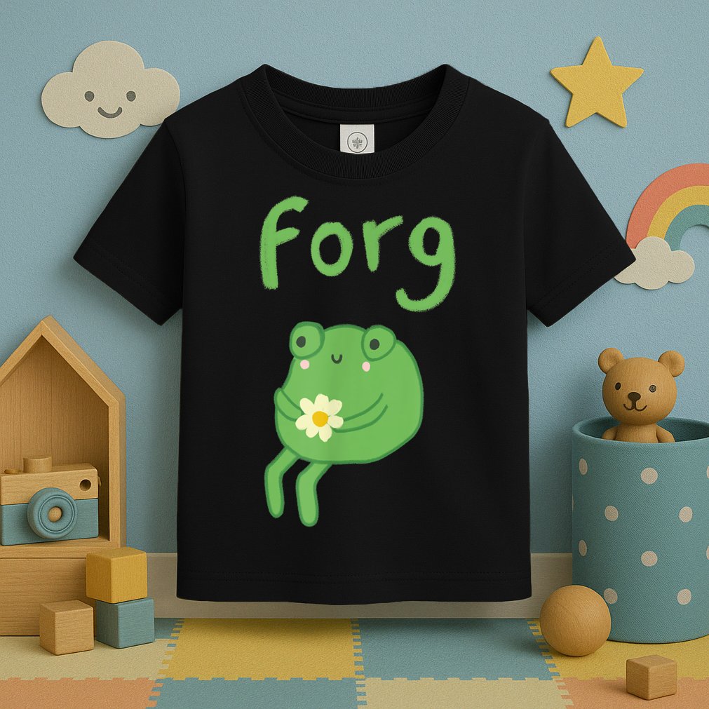 Frog Cake Meme Cute Aesthetic Forg Toddler T-Shirt