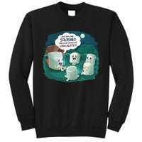 Funny Cute Marshmallow Scary Campfire Story SMores Gift Sweatshirt