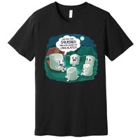 Funny Cute Marshmallow Scary Campfire Story SMores Gift Premium T-Shirt