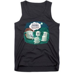 Funny Cute Marshmallow Scary Campfire Story SMores Gift Tank Top