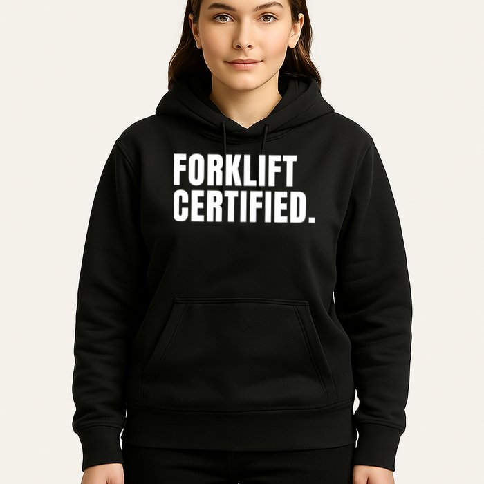 Forklift Certified Meme Funny Forklift Driver Forklift Operator Hoodie