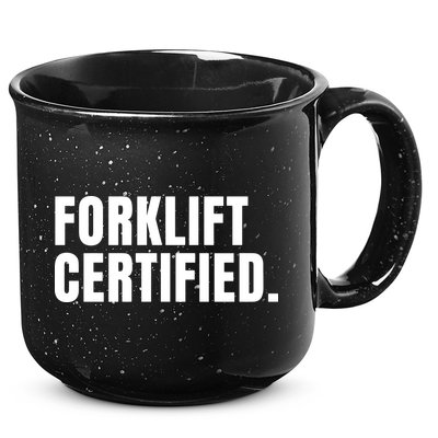 Forklift Certified Meme Funny Forklift Driver Forklift Operator 15oz Campfire Ceramic Mug