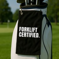 Forklift Certified Meme Funny Forklift Driver Forklift Operator Golf Towel