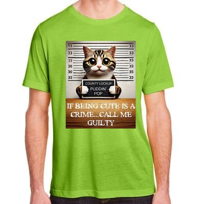 Funny Cat Meme Guilty Of Being Cute Adult ChromaSoft Performance T-Shirt