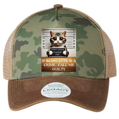 Funny Cat Meme Guilty Of Being Cute Legacy Tie Dye Trucker Hat