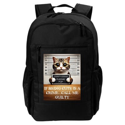 Funny Cat Meme Guilty Of Being Cute Backpack