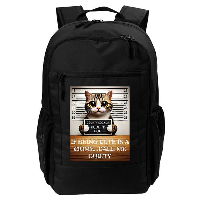 Funny Cat Meme Guilty Of Being Cute Backpack