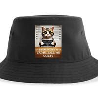 Funny Cat Meme Guilty Of Being Cute Sustainable Bucket Hat