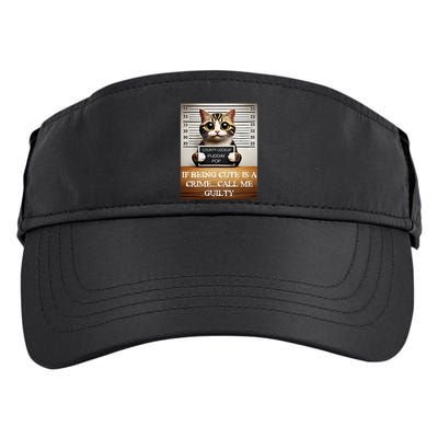 Funny Cat Meme Guilty Of Being Cute Adult Drive Performance Visor