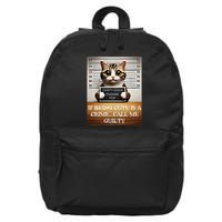 Funny Cat Meme Guilty Of Being Cute 16 in Basic Backpack