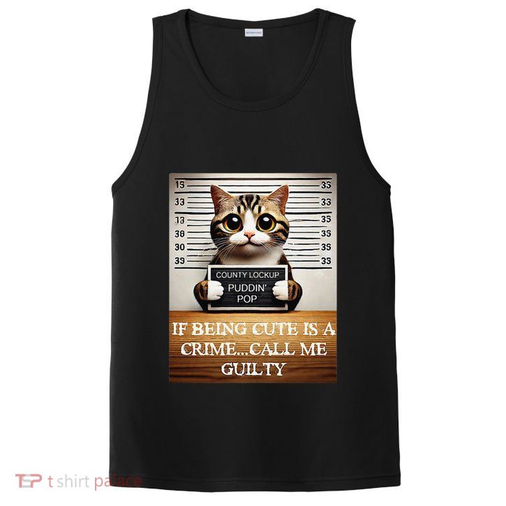 Funny Cat Meme Guilty Of Being Cute PosiCharge Competitor Tank