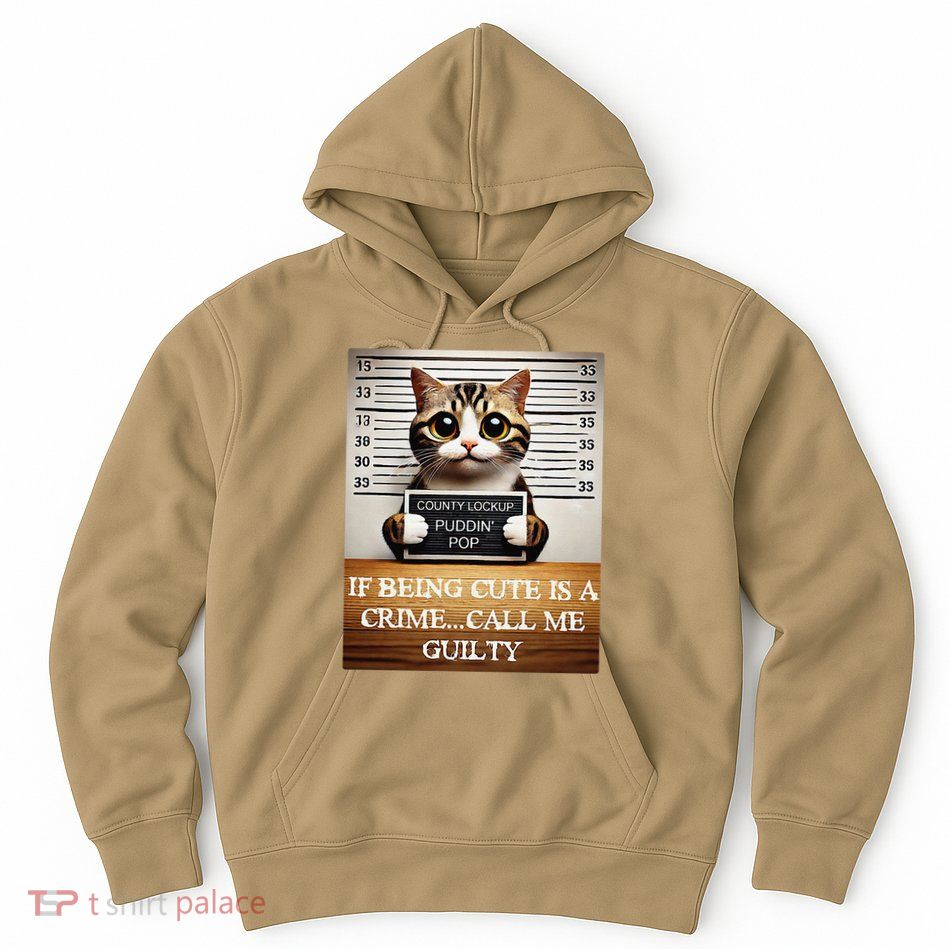 Funny Cat Meme Guilty Of Being Cute Hoodie