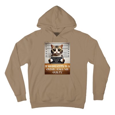 Funny Cat Meme Guilty Of Being Cute Hoodie