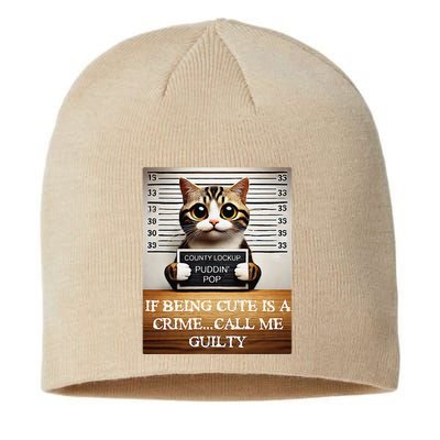 Funny Cat Meme Guilty Of Being Cute Sustainable Beanie
