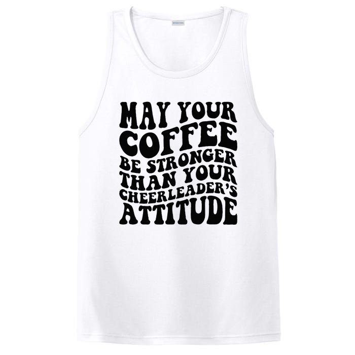 Funny Cheer Mom Coffee Saying Cheerleading Squad Mothers Day PosiCharge Competitor Tank