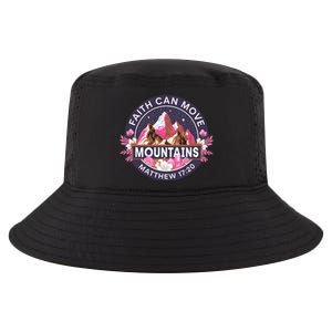 Faith Can Move Mountains Religious Christian Cool Comfort Performance Bucket Hat