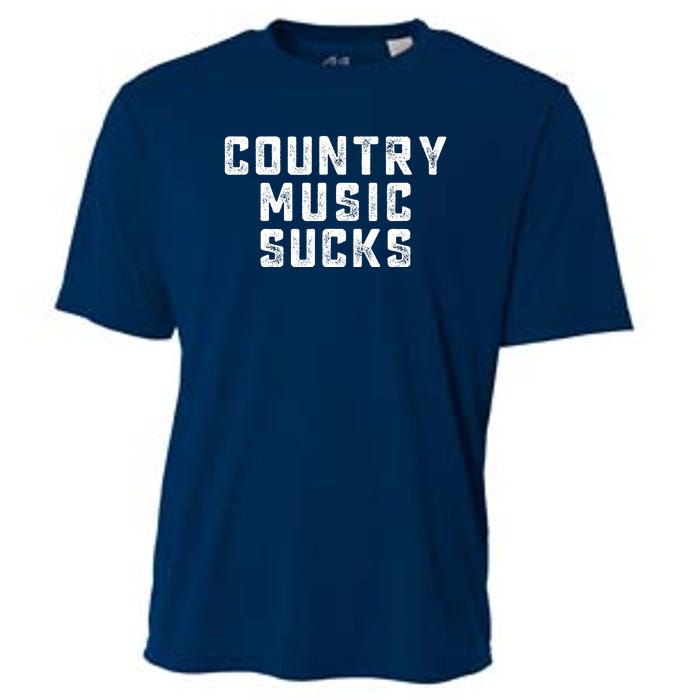 Funny Country Music Gifts Pop Country Sucks Cooling Performance Crew T-Shirt