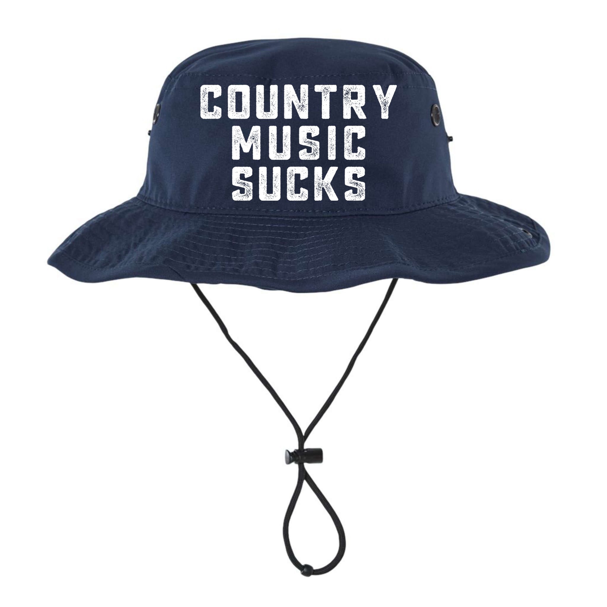 Funny Country Music Gifts Pop Country Sucks Bucket Hat