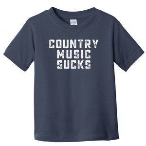 Funny Country Music Gifts Pop Country Sucks Toddler T-Shirt