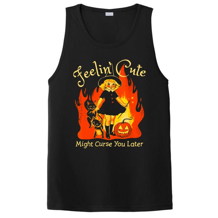 Feeling Cute Might Curse You Later Cute Witch PosiCharge Competitor Tank