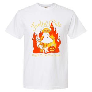 Feeling Cute Might Curse You Later Cute Witch Garment-Dyed Heavyweight T-Shirt