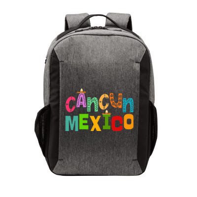 Funny Cancun Mexico Sombrero Colorful Typography Vector Backpack