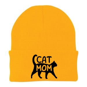 Funny Cat Mom Shirt For Women Cat Lovers Cute Mothers Day Knit Cap Winter Beanie