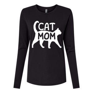 Funny Cat Mom Shirt For Women Cat Lovers Cute Mothers Day Womens Cotton Relaxed Long Sleeve T-Shirt