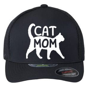 Funny Cat Mom Shirt For Women Cat Lovers Cute Mothers Day Flexfit Unipanel Trucker Cap