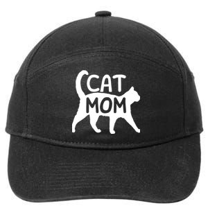 Funny Cat Mom Shirt For Women Cat Lovers Cute Mothers Day 7-Panel Snapback Hat