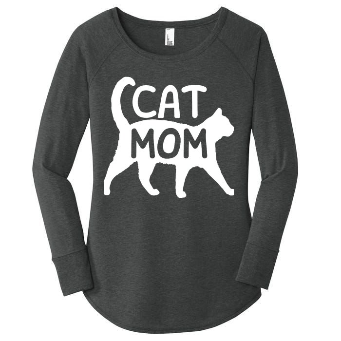 Funny Cat Mom Shirt For Women Cat Lovers Cute Mothers Day Women's Perfect Tri Tunic Long Sleeve Shirt