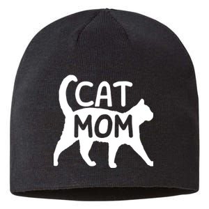 Funny Cat Mom Shirt For Women Cat Lovers Cute Mothers Day Sustainable Beanie