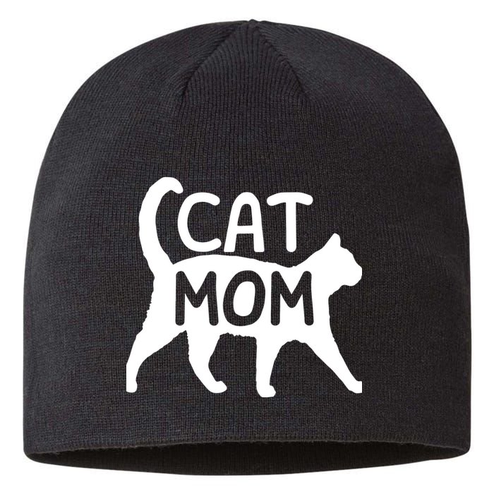 Funny Cat Mom Shirt For Women Cat Lovers Cute Mothers Day Sustainable Beanie