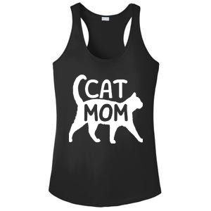 Funny Cat Mom Shirt For Women Cat Lovers Cute Mothers Day Ladies PosiCharge Competitor Racerback Tank