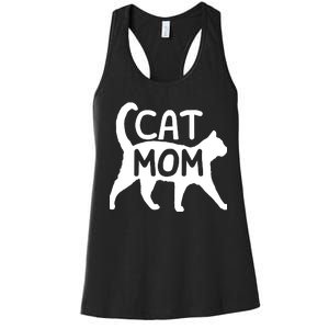 Funny Cat Mom Shirt For Women Cat Lovers Cute Mothers Day Women's Racerback Tank