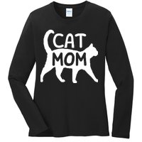 Funny Cat Mom Shirt For Women Cat Lovers Cute Mothers Day Ladies Long Sleeve Shirt