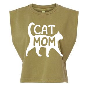 Funny Cat Mom Shirt For Women Cat Lovers Cute Mothers Day Garment-Dyed Women's Muscle Tee