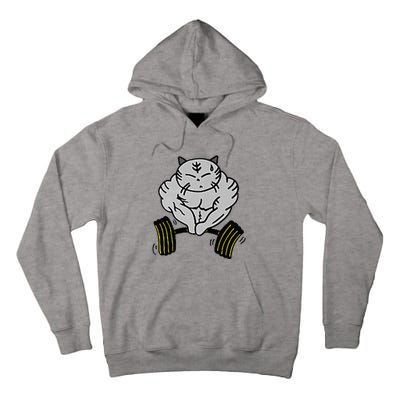 Funny Cat Muscle Tall Hoodie