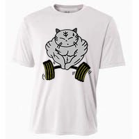 Funny Cat Muscle Cooling Performance Crew T-Shirt