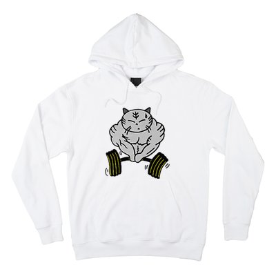 Funny Cat Muscle Hoodie